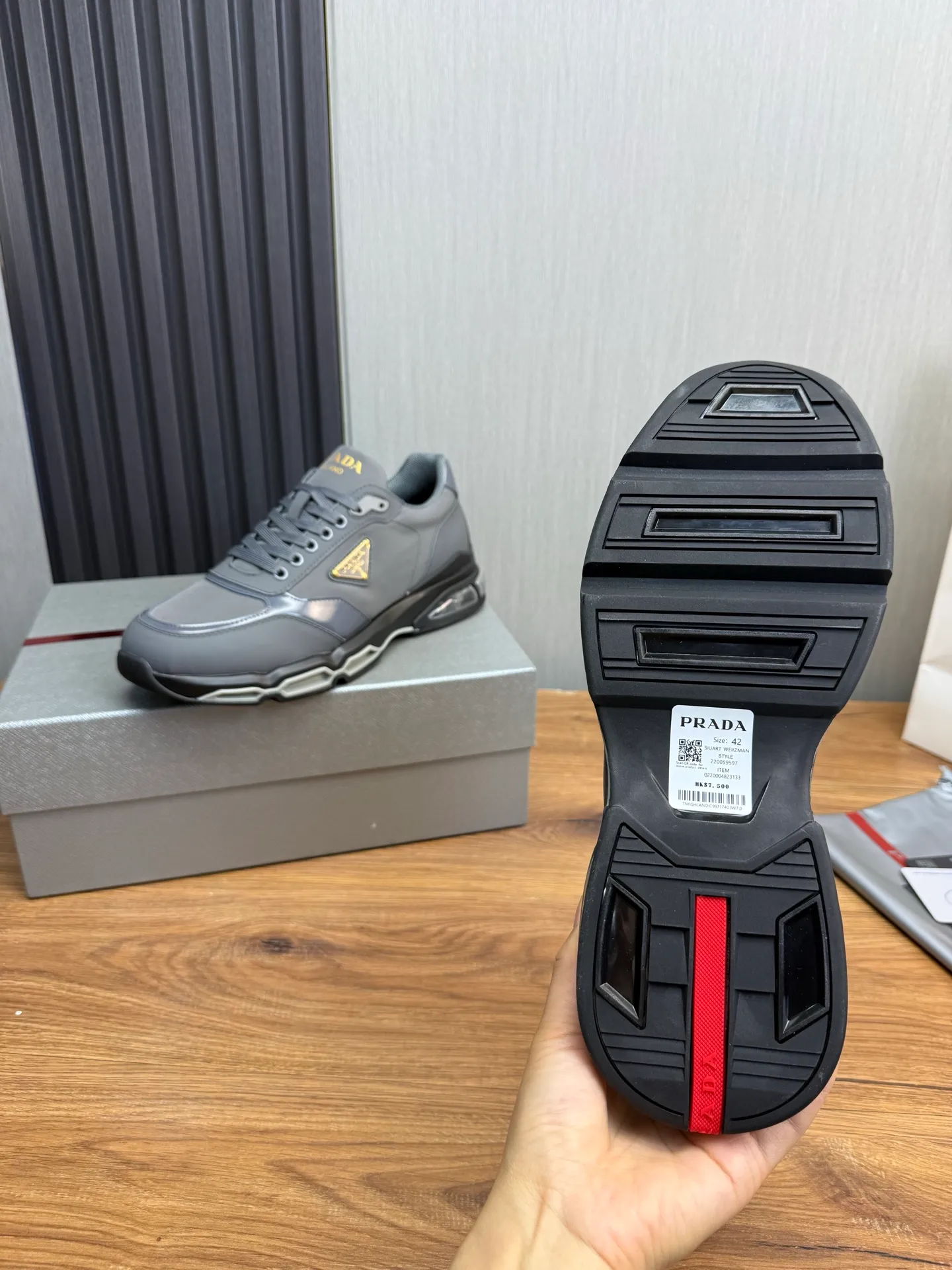 Men's shoes 💰640💰 [PRADA] Men's shoes are popular in the counter, official website is synchronized, 1 high-quality shipment ✔️Original cowhide upper + cowhide lining, 1🆚1 replica, original sole, 38-45 (45 customized, non-refundable)